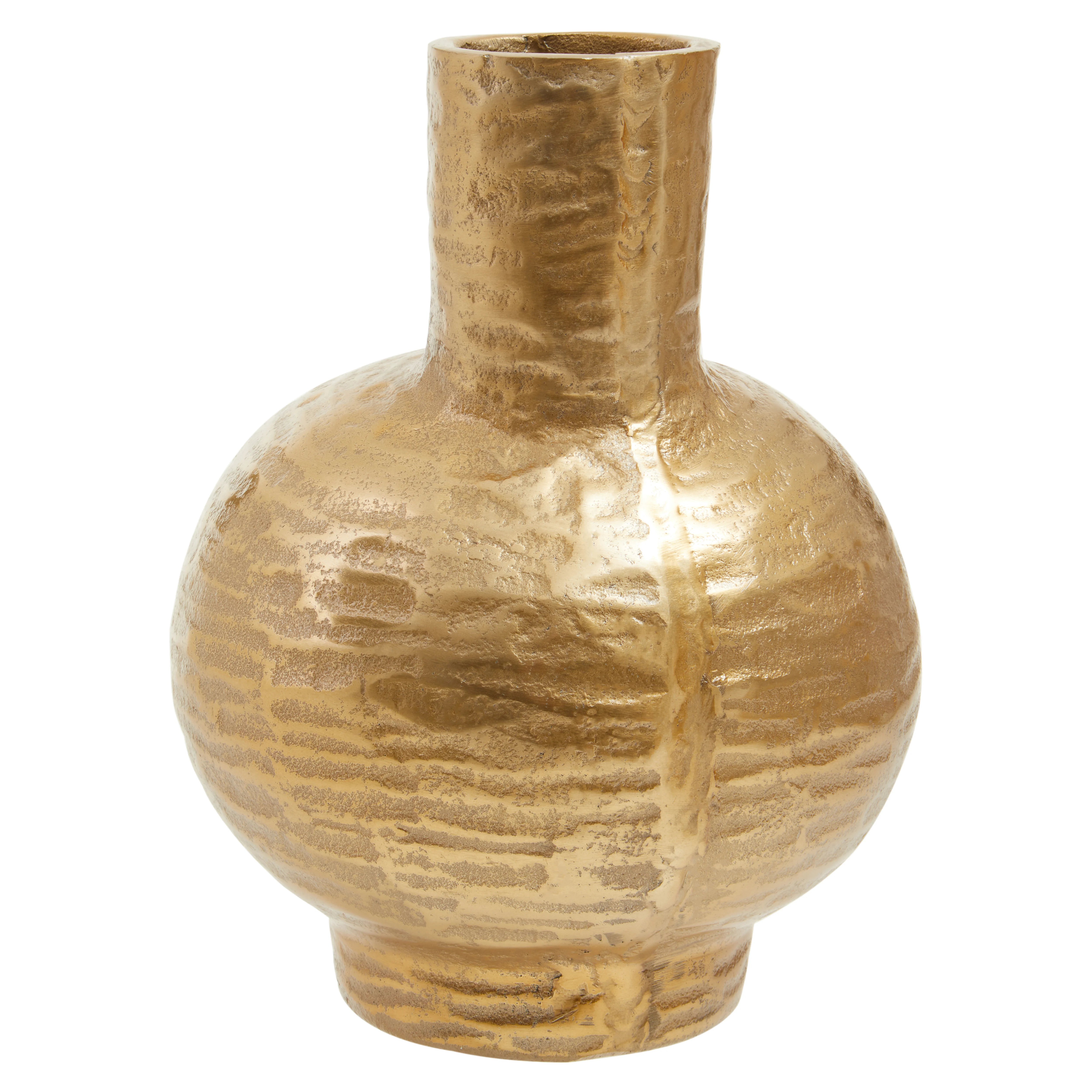 Alto Abstract Gold Vase | Small